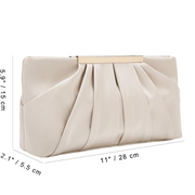 Charming Tailor Satin Clutch – Pure Elegance
